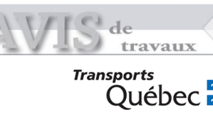 Avis de travaux route 255