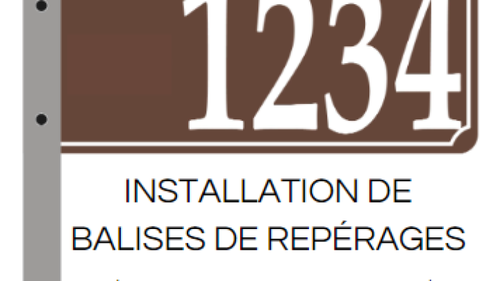 Installation de balises de repérages