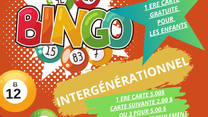 Bingo intergénérationnel le 5 mars 2025