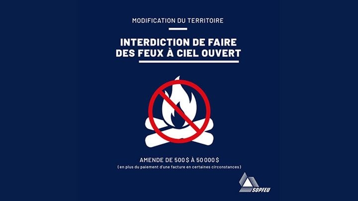 Interdiction de faire des feux à ciel ouvert