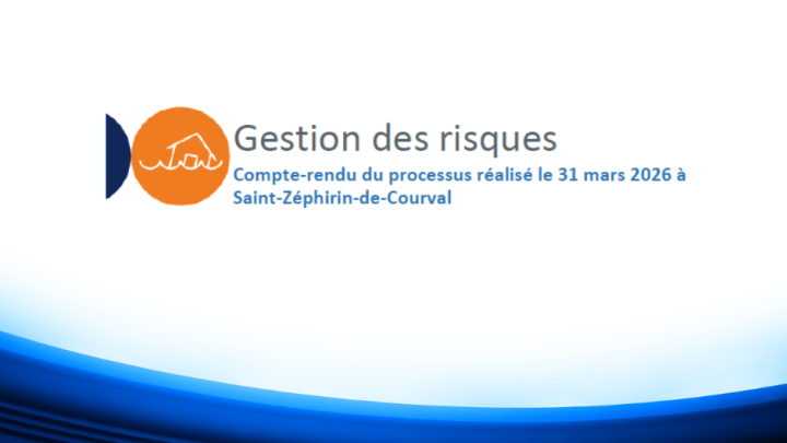 Gestion des risques Compte-rendu du processus réalisé le 31 mars 2026 à Saint-Zéphirin-de-Courval
