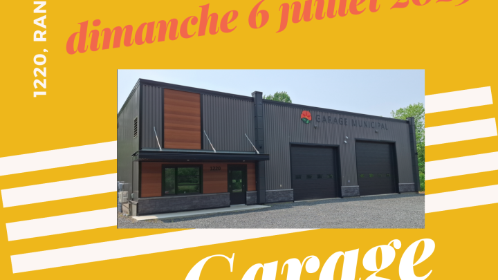Invitation portes ouvertes au garage municipal !