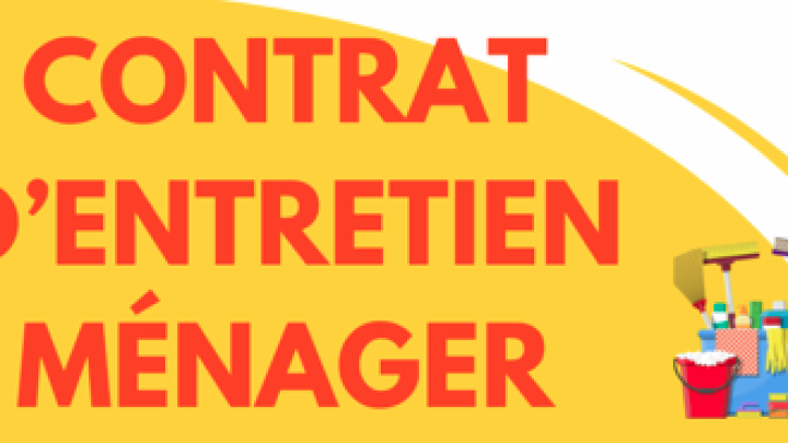 Contrat d'entretien ménager