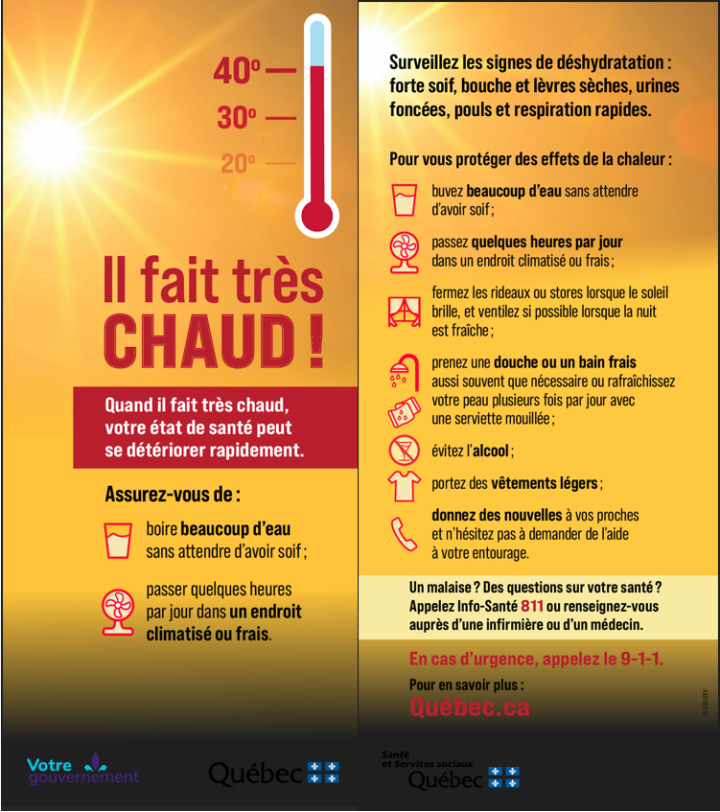 Chaleurs extrêmes !