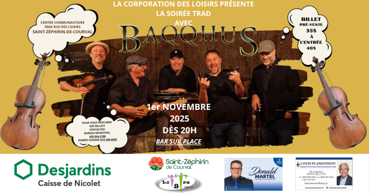 BAQQHUS à la soirée TRAD le 1er novembre ! WOW !