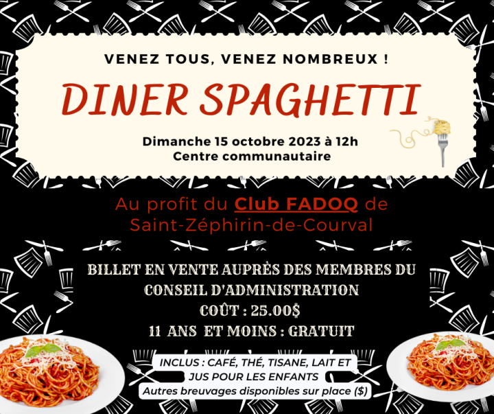 Dîner spaghetti