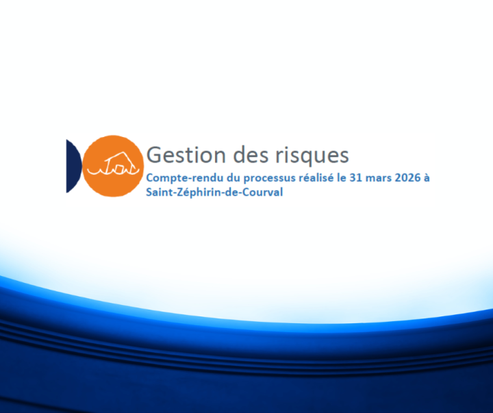 Gestion des risques Compte-rendu du processus réalisé le 31 mars 2026 à Saint-Zéphirin-de-Courval