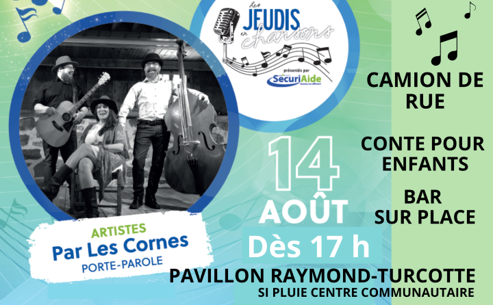 Les jeudis en Chansons à St-Zeph !