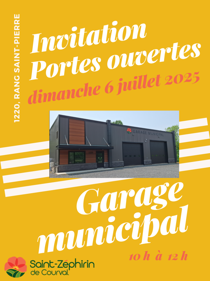 Invitation portes ouvertes au garage municipal !