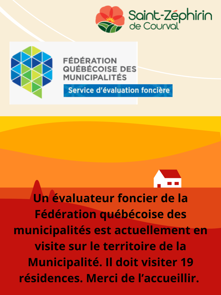 Visite d'un évaluateur foncier