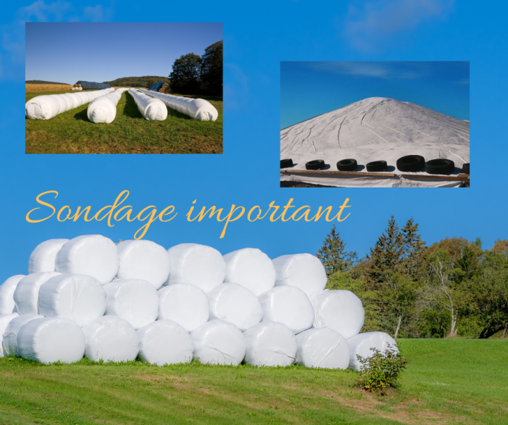 Sondage important Producteurs agricoles sur la gestion des PLASTIQUES AGRICOLES